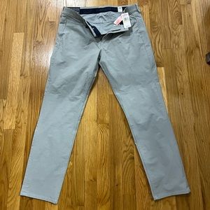 VINEYARD VINES 33 x 30 GREY 5 POCKET PERFORMANCE PANTS NEW WITH TAGS